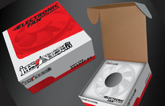 汽車配件風扇包裝設計